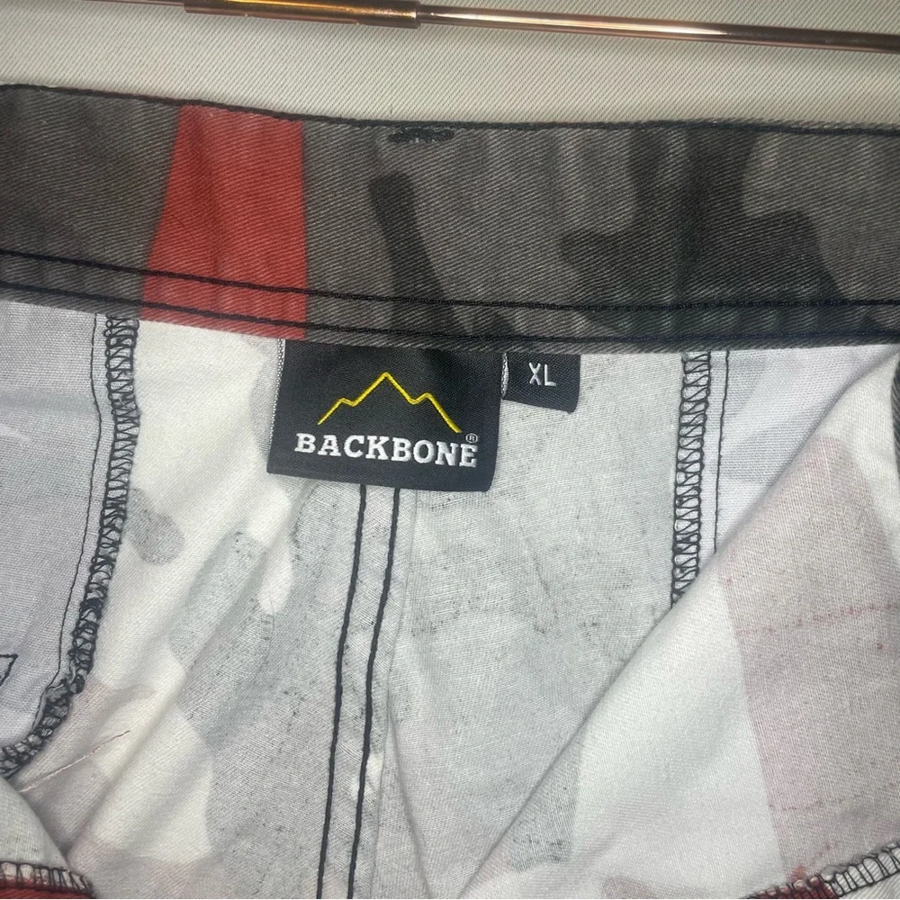 Backbone Red Black White‎ Camo Cargo Pants Jogger Style XL - Picture 13 of 16